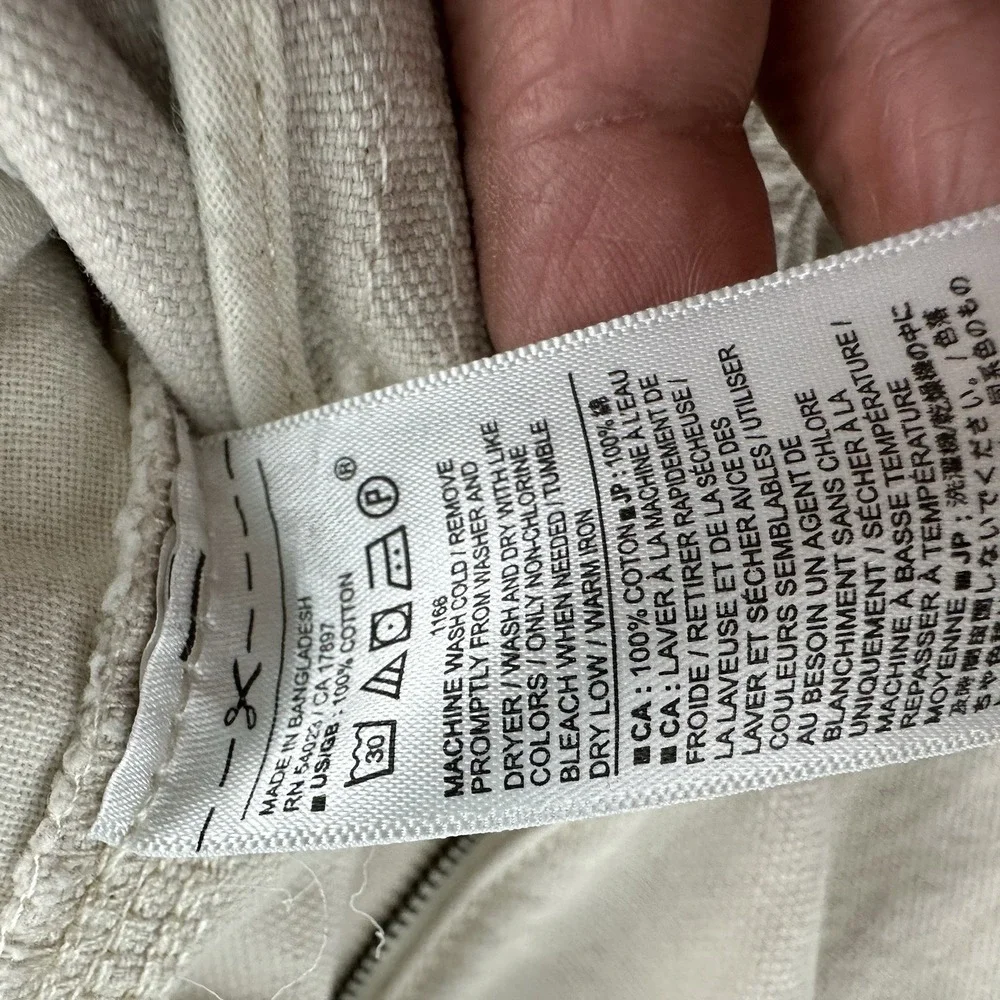 Banana Republic‎ Relaxed Double Knee Carpenter Pants Fits 31x25 Off White Cream
